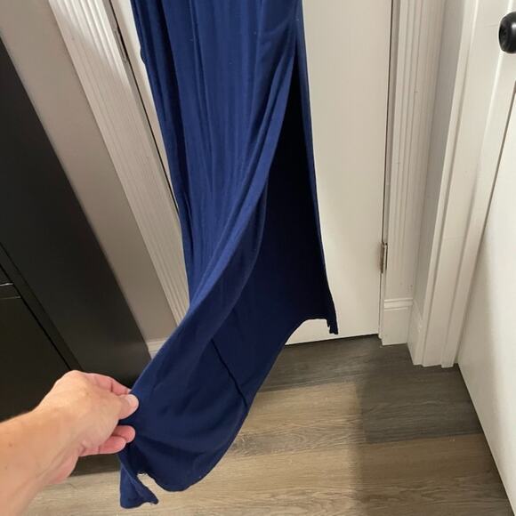 LuLu's Shield and Sword Navy Sleeveless Maxi Kangaroo Pocket Large USA Made - Picture 7 of 11